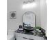 Stylish bathroom with a unique vanity, modern fixtures, and a well-lit mirror, creating a spa-like atmosphere at 10291 E 142Nd Ave, Brighton, CO 80602