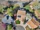 Stunning aerial view of a neighborhood showcasing well-maintained homes, mature trees, and green lawns at 2533 W 110Th Ave, Westminster, CO 80234