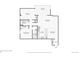 Floor plan layout of the apartment showing room dimensions at 2 Adams St # 705, Denver, CO 80206