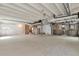 Unfinished basement with utilities ready for customization at 15818 E Otero Cir, Centennial, CO 80112