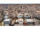Beautiful aerial view of neighborhood with mature trees and diverse architecture at 3942 Alcott St, Denver, CO 80211