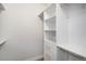 Spacious walk-in closet with custom shelving and ample storage, ready for organization at 2749 Pemberly Ave, Highlands Ranch, CO 80126