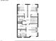 This is a layout of the rooms on the Second Floor at 3017 W 53Rd Ave, Denver, CO 80221