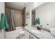 Clean bathroom with granite countertop and bathtub at 20783 E 50Th Pl, Denver, CO 80249