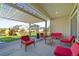Relaxing patio with comfortable seating and pergola cover at 20783 E 50Th Pl, Denver, CO 80249