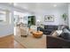 Inviting living room with hardwood floors, a comfortable sectional, and stylish decor creates a cozy atmosphere at 10109 W 68Th Ave, Arvada, CO 80004