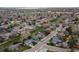 Expansive aerial view of a residential neighborhood with tree-lined streets and well-maintained homes at 9340 W Burgundy Ave, Littleton, CO 80123