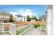 Wood deck overlooking the fenced back yard at 5640 S Marshall St, Denver, CO 80123