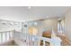 Spacious upper level landing with vaulted ceiling, windows and white railings at 5640 S Marshall St, Denver, CO 80123