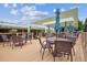 Outdoor deck features seating under a pergola with exterior views at 9625 E Center Ave # 5D, Denver, CO 80247