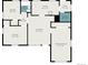 Floorplan with the layout of the entire home. Includes dimensions of rooms at 1654 Valentia St, Denver, CO 80220