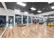 Bright gym equipped with modern exercise equipment and a mirrored wall at 1150 Inca St # 25, Denver, CO 80204