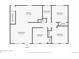 First floor plan featuring a living room, kitchen and bedrooms at 3180 Mowry Pl, Westminster, CO 80031
