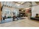 Finished basement area currently used as a gym with workout equipment and ample storage at 9807 Rosalee Peak St, Littleton, CO 80125