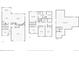 Floor plans showing the layout of the first floor, second floor, and basement at 9807 Rosalee Peak St, Littleton, CO 80125