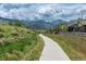 Walking path alongside open green space at 9807 Rosalee Peak St, Littleton, CO 80125