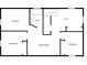 Lower level floor plan, laundry, bath, and two bedrooms at 4620 W Alaska Pl, Denver, CO 80219