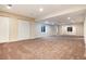 Spacious basement with carpet, white trim, and multiple windows at 8182 Sweet Water Rd, Lone Tree, CO 80124