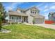Charming two-story home boasts manicured lawn, welcoming front porch, and attached two-car garage at 6379 Holman Ct, Arvada, CO 80004