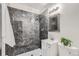 Bathroom with a modern tiled shower, and sink at 2100 N Franklin St # 20, Denver, CO 80205