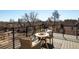 Inviting patio with seating and city views at 4201 Vallejo St, Denver, CO 80211