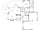 Detailed floor plan of the main level, showing the layout of rooms including the primary bedroom and patio at 11064 Hermitage Run, Littleton, CO 80125