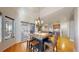 Charming breakfast nook featuring a cozy table and a view into an open-concept kitchen at 1977 Champions Cir, Castle Rock, CO 80104