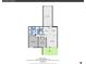 Detailed floorplan of the home showcases 886 square feet with a living room, kitchen, and primary bedroom at 2181 S Troy Way # 103, Aurora, CO 80014