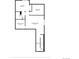 A finished basement layout with a media and recreation room with an additional bedroom and bathroom at 285 Clementina St, Louisville, CO 80027