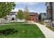 Inviting community green space surrounded by charming townhomes at 285 Clementina St, Louisville, CO 80027