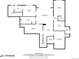 Detailed basement floor plan featuring a recreation room, theatre room, office, storage, and bathroom at 8750 Red Primrose St, Franktown, CO 80116