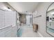 Bright bathroom featuring a walk-in shower, modern vanity, and stylish fixtures at 8750 Red Primrose St, Franktown, CO 80116