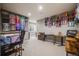 Bright craft room with lots of storage, work surfaces, and natural light at 8750 Red Primrose St, Franktown, CO 80116