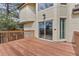 Large wooden deck featuring views of the surrounding landscape and plenty of space at 5814 Cole Way, Arvada, CO 80004
