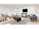 Charming living room with modern decor including stylish furniture and a sleek television at 5814 Cole Way, Arvada, CO 80004
