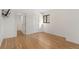 Neutral bedroom with hardwood floors and a large closet at 1777 Larimer St # 608, Denver, CO 80202