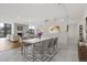 Spacious open floor plan featuring a living room with a fireplace and bright dining area at 1777 Larimer St # 608, Denver, CO 80202