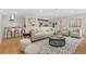 Bright open concept living room flows seamlessly into the kitchen, perfect for modern living at 1777 Larimer St # 608, Denver, CO 80202