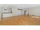 Expansive open floor plan with beautiful hardwood floors throughout the dining and living areas at 1777 Larimer St # 608, Denver, CO 80202