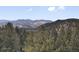 Scenic mountain view with lush trees, showcasing the natural beauty surrounding the property at 5525 S Twin Spruce Dr, Evergreen, CO 80439