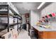 Basement storage area with built in storage and organization at 1150 Fremont Dr, Larkspur, CO 80118