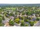This is an aerial view of the neighborhood, with a view of the nearby park at 8268 W Caley Pl, Littleton, CO 80123