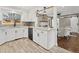 Bright kitchen featuring white cabinets, a breakfast bar, stainless steel appliances, and modern finishes at 3052 S Gilpin St, Denver, CO 80210