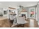 Inviting living room features a cozy fireplace, stylish furnishings, and an open layout at 3052 S Gilpin St, Denver, CO 80210