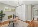 Bright office with hardwood floors, white walls, and a cozy atmosphere at 3052 S Gilpin St, Denver, CO 80210