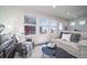 Upstairs living room with lots of natural light, multiple windows, and a cozy seating arrangement at 46533 Avery Ln, Bennett, CO 80022