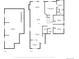 Detailed floor plans showcasing layout, dimensions, and connections between the basement, first and second floors at 22026 Hill Gail Way, Parker, CO 80138