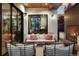 Comfortable outdoor patio with stylish seating and cozy fireplace at 1291 S Gaylord St, Denver, CO 80210
