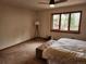 Bedroom featuring large window with views, neutral colors and carpet flooring at 2720 S Spring Gulch Rd, Idaho Springs, CO 80452