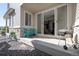 Back patio space with seating, a grill, and easy access inside at 23576 E 5Th Pl, Aurora, CO 80018